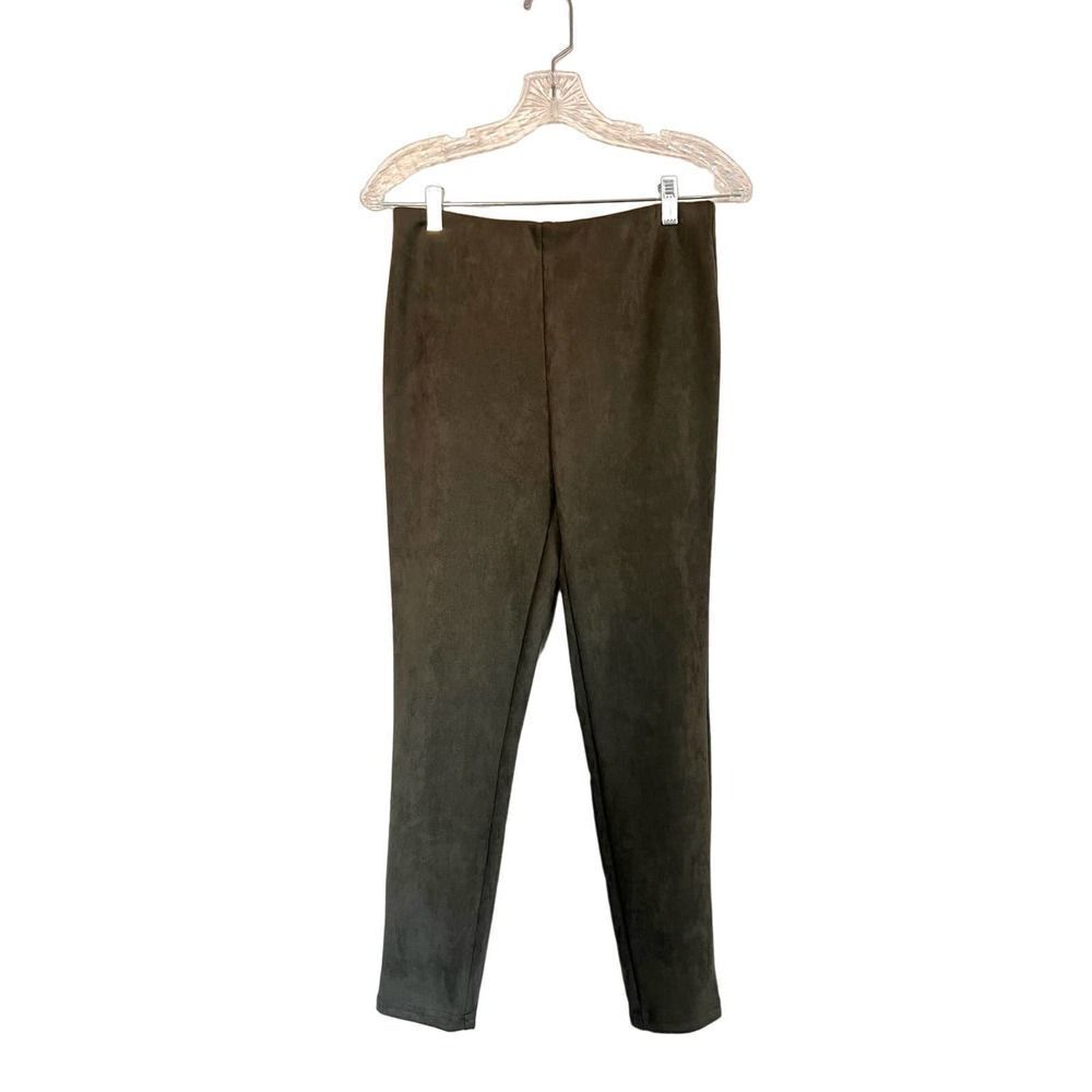 L’Agence Faux Suede cropped legging pants 25”